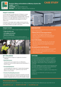 Lift Rite Case Study Load Testing MOJ T