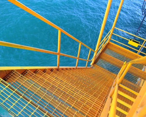 Oil Platform Ladder